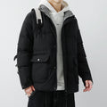 Giacca da uomo in cotone caldo e minimalista, colore solido, adatta per autunno e inverno, marca Valstrend.