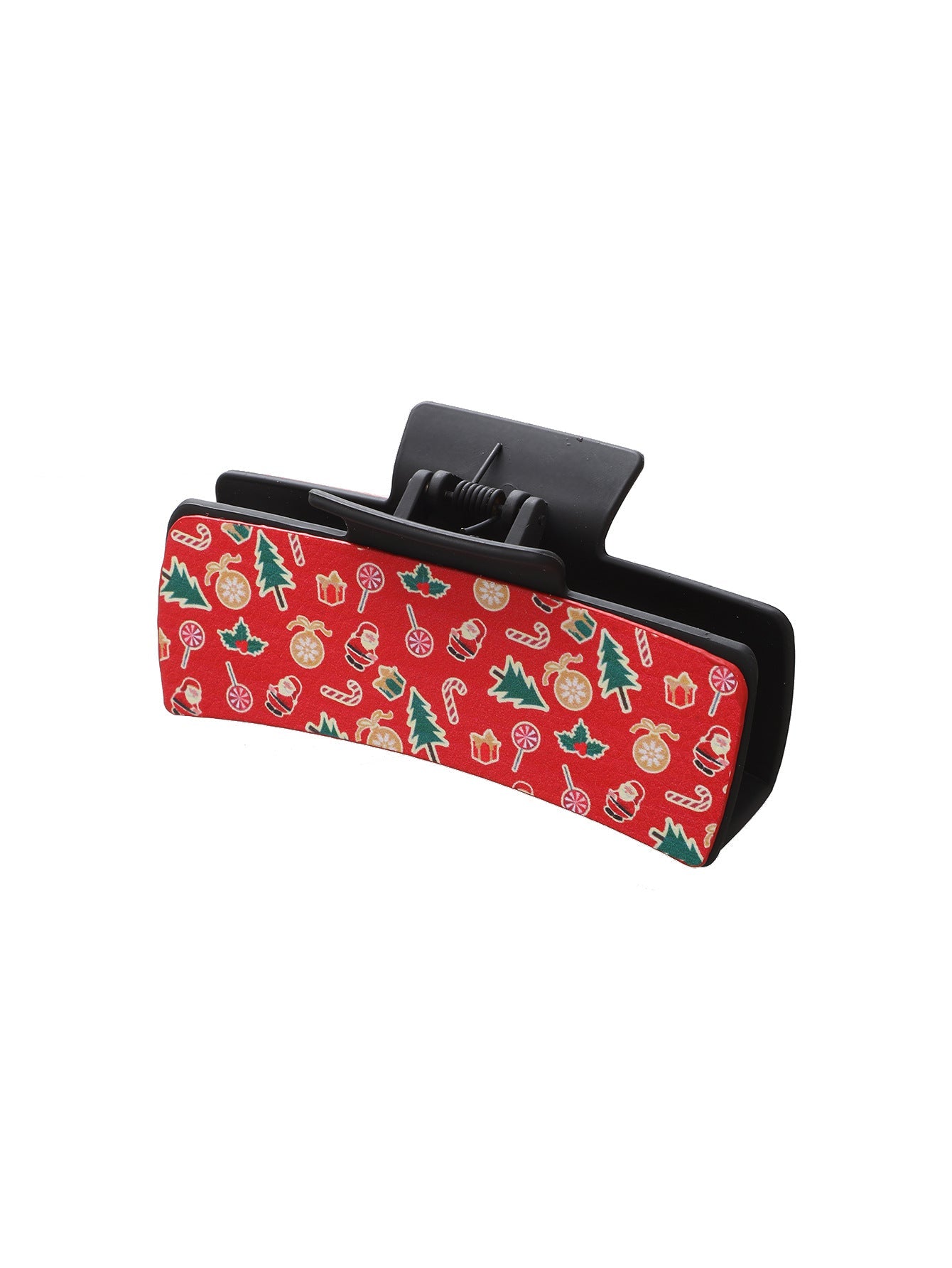 Scarpa da donna Valstrend con grip a forma di canna di pesce di Natale Santa Claus, design festivo e antiscivolo.