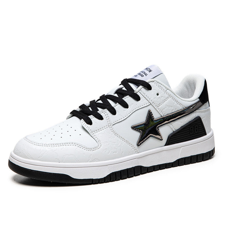 Scarpe da donna Valstrend XINGX sneakers flat con contrasto retrò, stile versatile e adatto a ogni outfit.