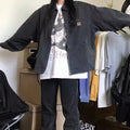 Women's Retro Loose Casual Japanese Cargo Jacket Coat