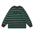 Maglione da uomo Valstrend con maniche lunghe e ricamo lettera, stile casual, tessuto morbido e comodo.