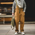 Pantaloni casual larghi e oversize in stile retrò europeo e americano, marchio Valstrend shop, in tessuto leggero e confortevole