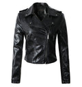 Giacca da donna in pelle PU valstrend, elegante cappotto invernale autunnale con zip, disponibile in 4 colori.