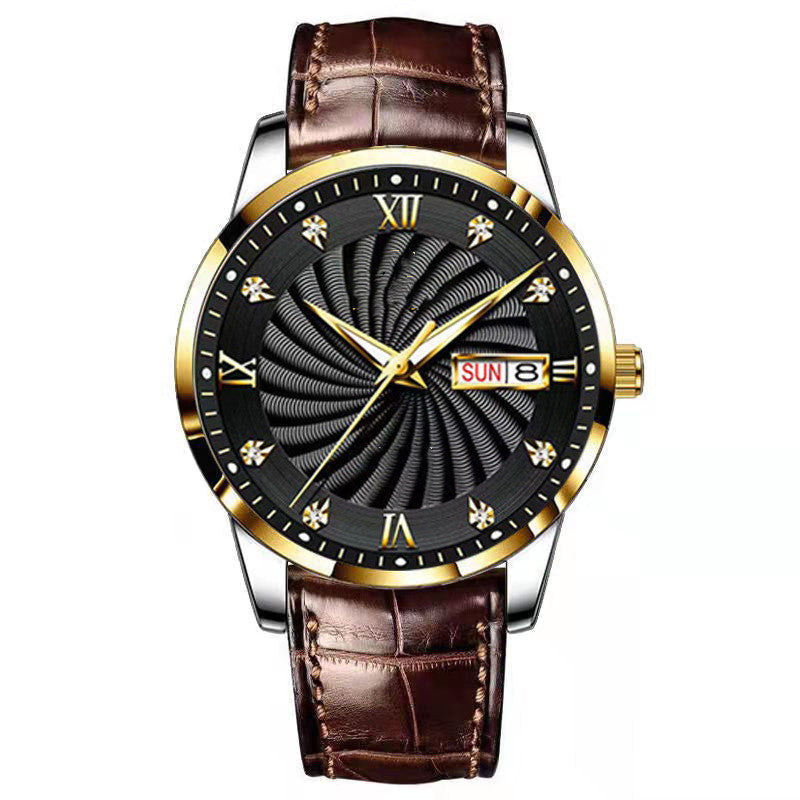 Luminous Men's Calendar Quartz Watch
