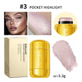 Barra viso illuminante Valstrend, blush sottile e brillante, ideale per evidenziare gli zigomi con un tocco di lucentezza.