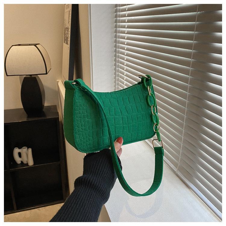 Spring New Fashion Simple Graceful Underarm Handbag High Sense Niche