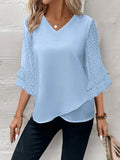 Sciarpa sottile in chiffon lunga con maniche a manica lunga, stile elegante e alla moda, marca Valstrend.