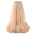Lace A- Line Bubble Large Hem Fashion Mesh Skirt