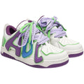 Scarpe casual da coppia Valstrend in colore viola, scarpe bread stile casual per uomo e donna con design comodo e moderno