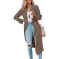Cappotto trench di mezza lunghezza in tinta unita per autunno-inverno, moda Valstrend, stile classico e elegante.