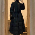 Cappotto imbottito in cotone stile coreano nero di Valstrend, con cappuccio e design spesso e caldo.