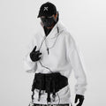 Giacca casual con cappuccio larga da uomo e donna Valstrend, tessuto morbido e comodo, stile rilassato e versatile.