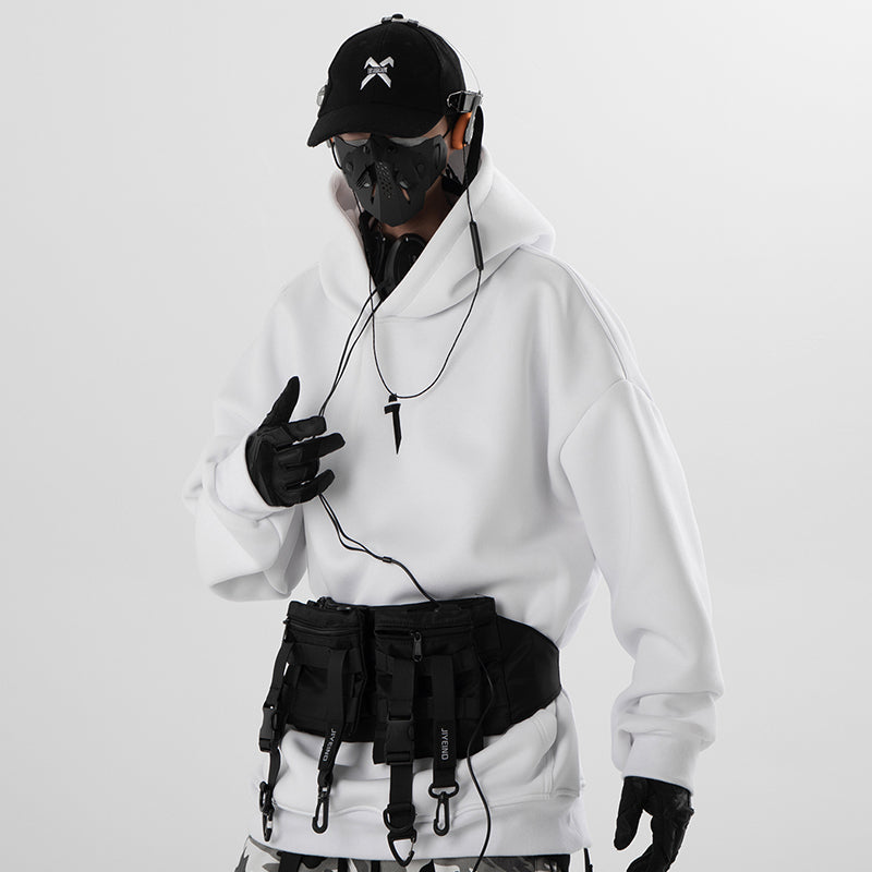 Giacca casual con cappuccio larga da uomo e donna Valstrend, tessuto morbido e comodo, stile rilassato e versatile.