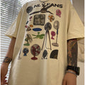 T-shirt donna e uomo Valstrend, maglietta a maniche corte con collo rotondo stampata, abbigliamento coordinato per coppie
