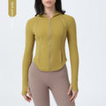 Cappotto da donna in pile per yoga, vestibilità comoda, con cappuccio e tasche, marca Valstrend shop, ideale per attività sportive.
