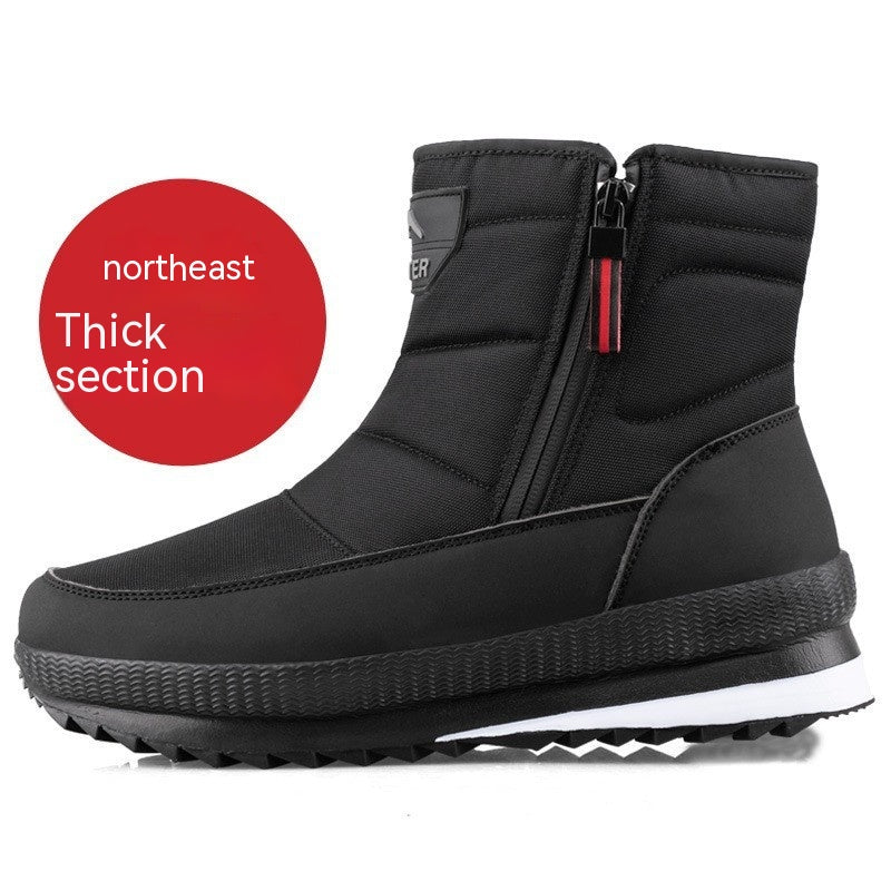 Scarpe da donna Valstrend con rivestimento in pile caldo, suola antiscivolo e tessuto di cotone resistente, ideali per anziani.