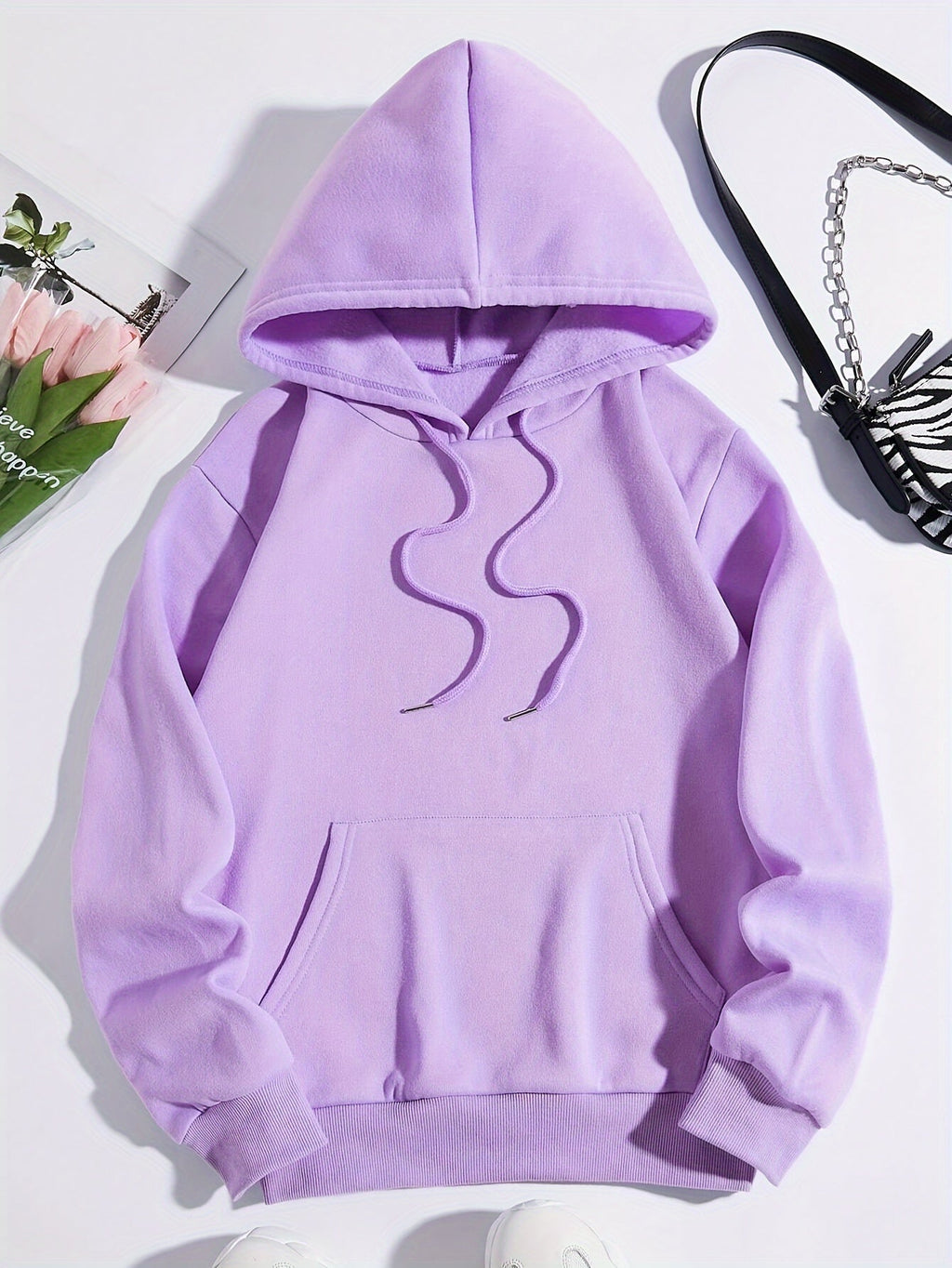 1pc Y2K Letter Butterfly Print Hoodie Vintage Style with Drawstring And Front Print, Long Sleeve Polyester Knit Fabric for Casual Sports Wear