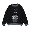 Maglione uomo Valstrend con collo a girocollo e stampa lettera, tessuto morbido e comodo, stile casual e moderno.