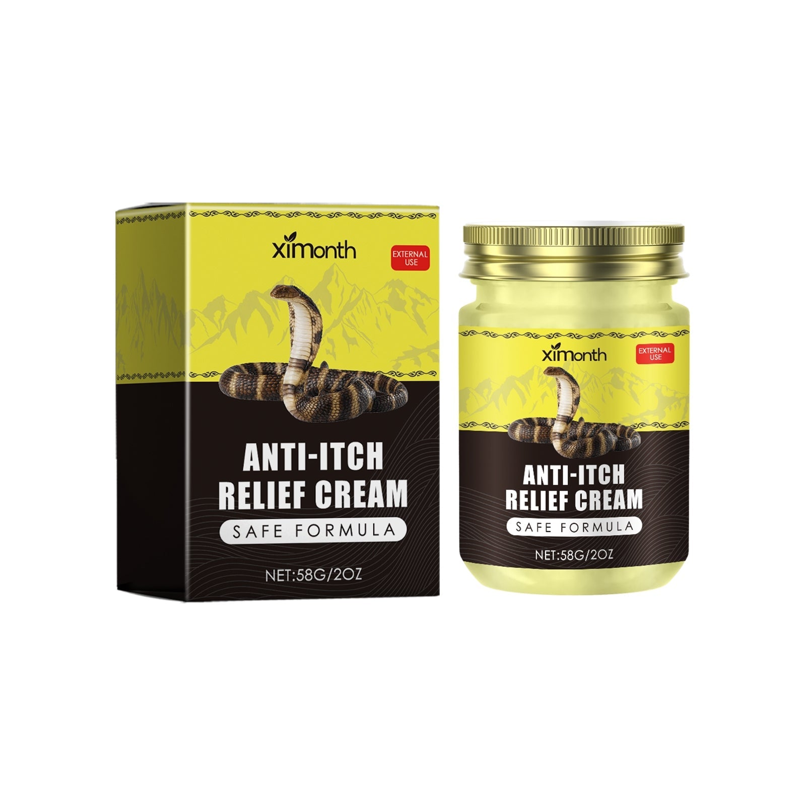 Crema Valstrend per sollievo da prurito con applicatore, crema lenitiva e idratante per la pelle irritata.