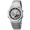 Orologio sportivo elettronico multifunzionale Valstrend, resistente all'acqua, con cinque allarmi e design da uomo.