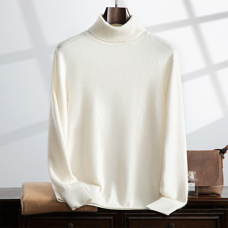 Camicia casual da uomo Valstrend in cashmere con colletto alto per autunno-inverno, stile elegante e confortevole.