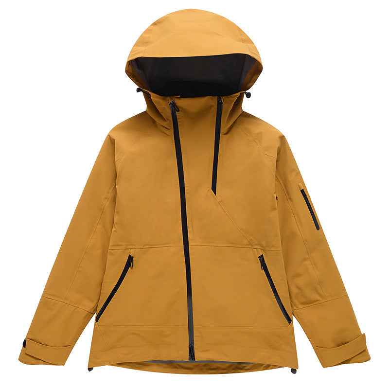 Completo da sci unisex Valstrend, giacca e pantaloni impermeabili e antivento, tessuto sottile per attività outdoor invernali