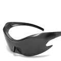 Occhiali da sole unisex Valstrend Sense Future Style Y2g senza montatura, design moderno e stile futuristico.