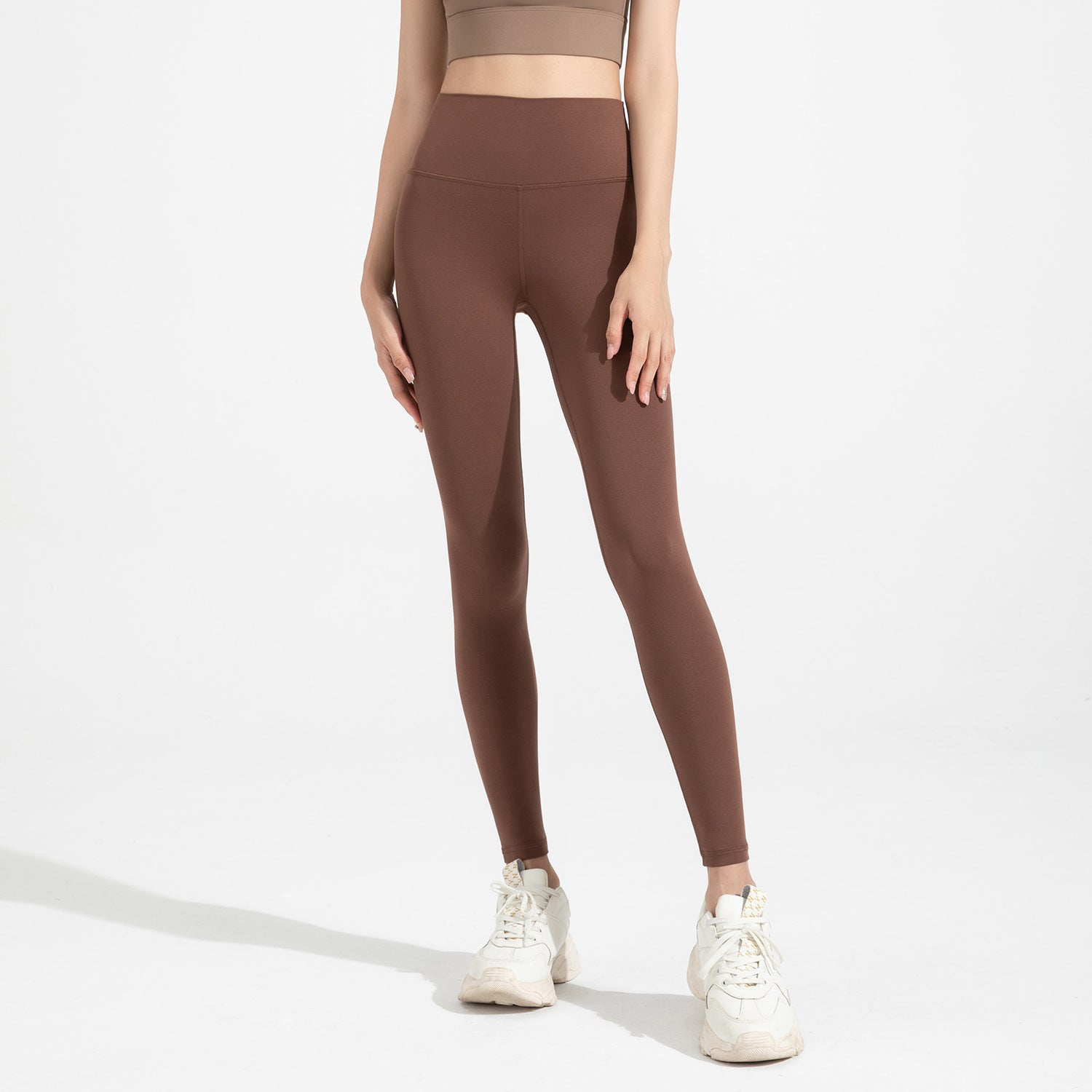 Pantaloni yoga antibacterial da donna Valstrend Shop, comodi e aderenti, tessuto traspirante e stile sportivo per l'allenamento.