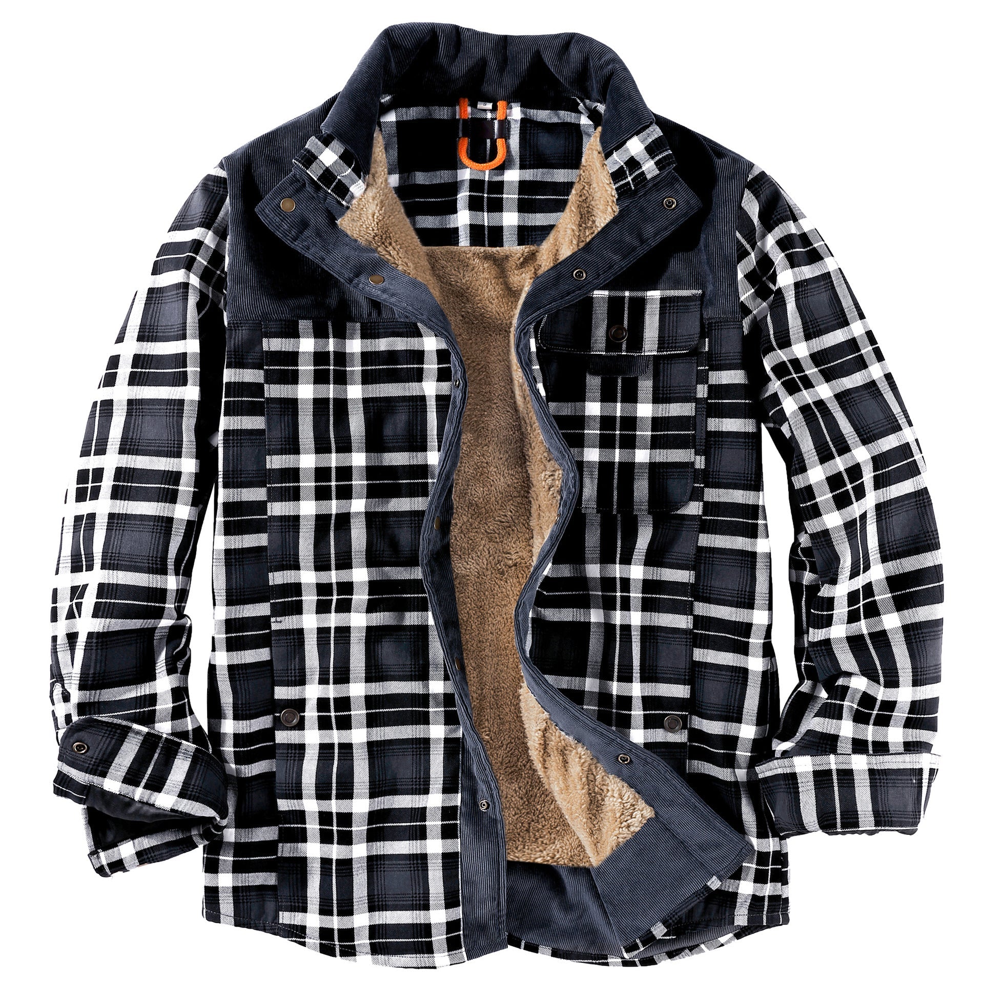 Giacca invernale da uomo Valstrend con fodera in pile, calda e confortevole, perfetta per il freddo.