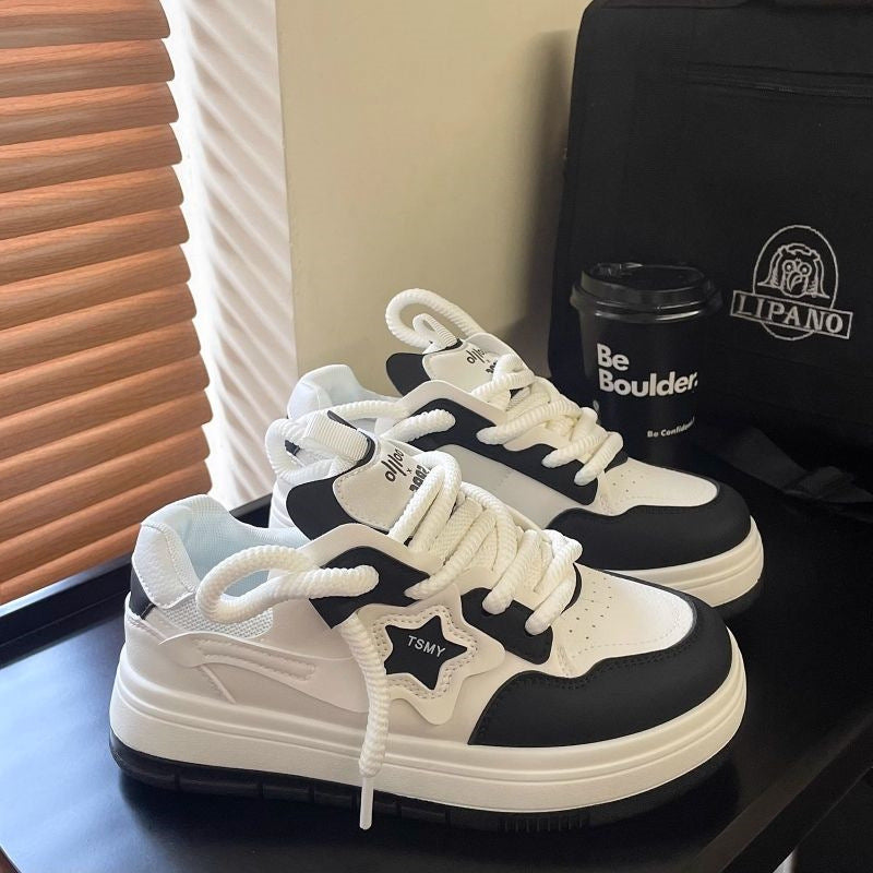 Scarpe sportive donna Valstrend con piattaforma leggera e casual, stile skate, design alla moda e comodo per il tempo libero