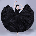 Simple Solid Color Performance Skirt With Large Swing