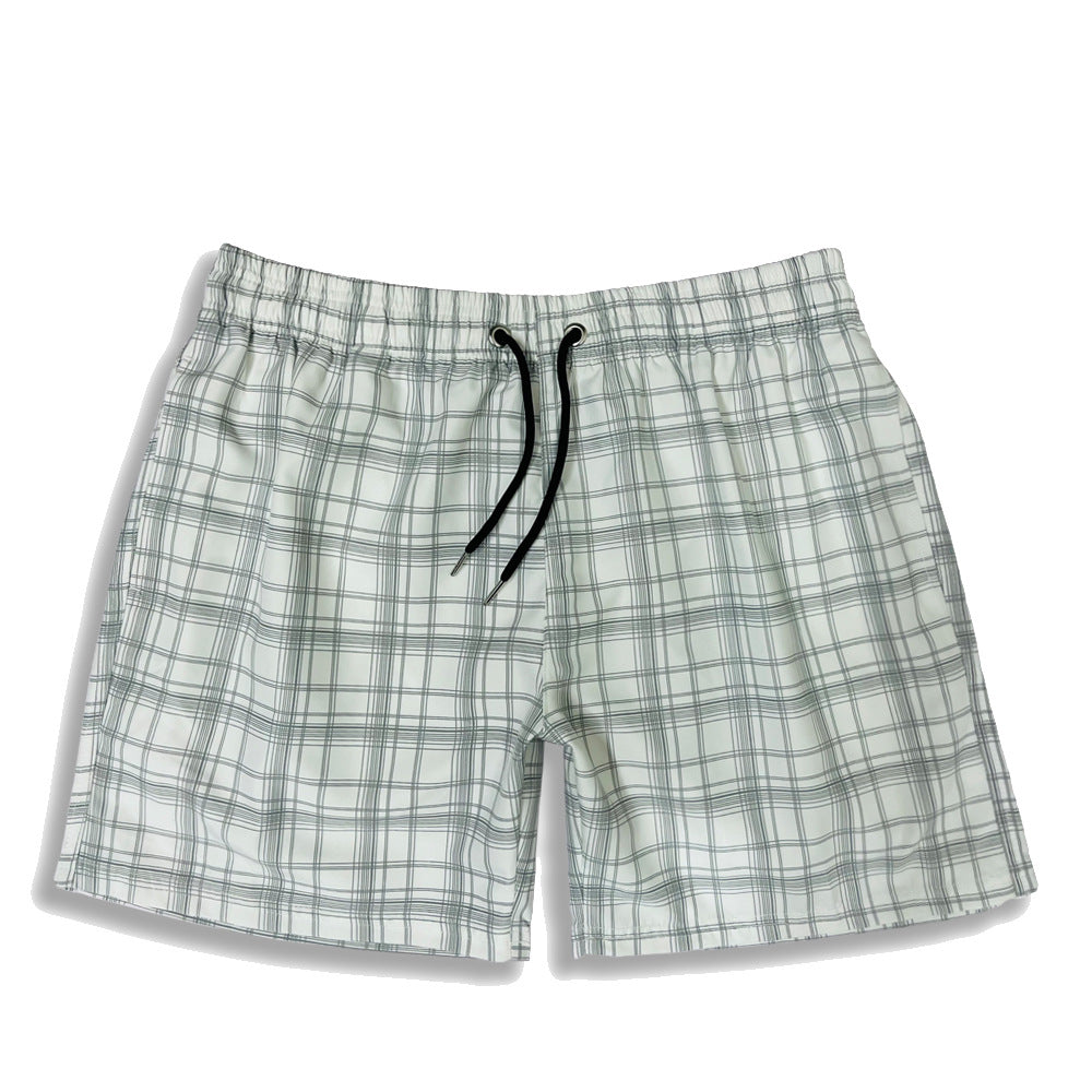 Camicia da uomo casual in tartan, tessuto traspirante e ad asciugatura rapida, marca Valstrend Shop, con motivo a quadri.