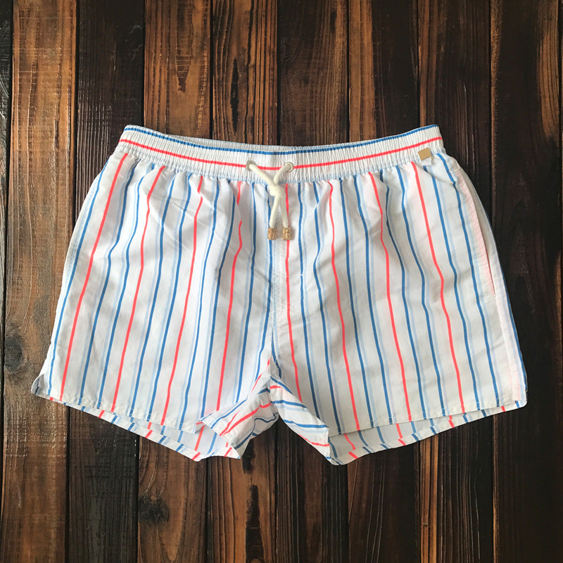 Cintura corta casual da uomo con strisce colorate e fodera, marca Valstrend Shop, mostrata in primo piano.