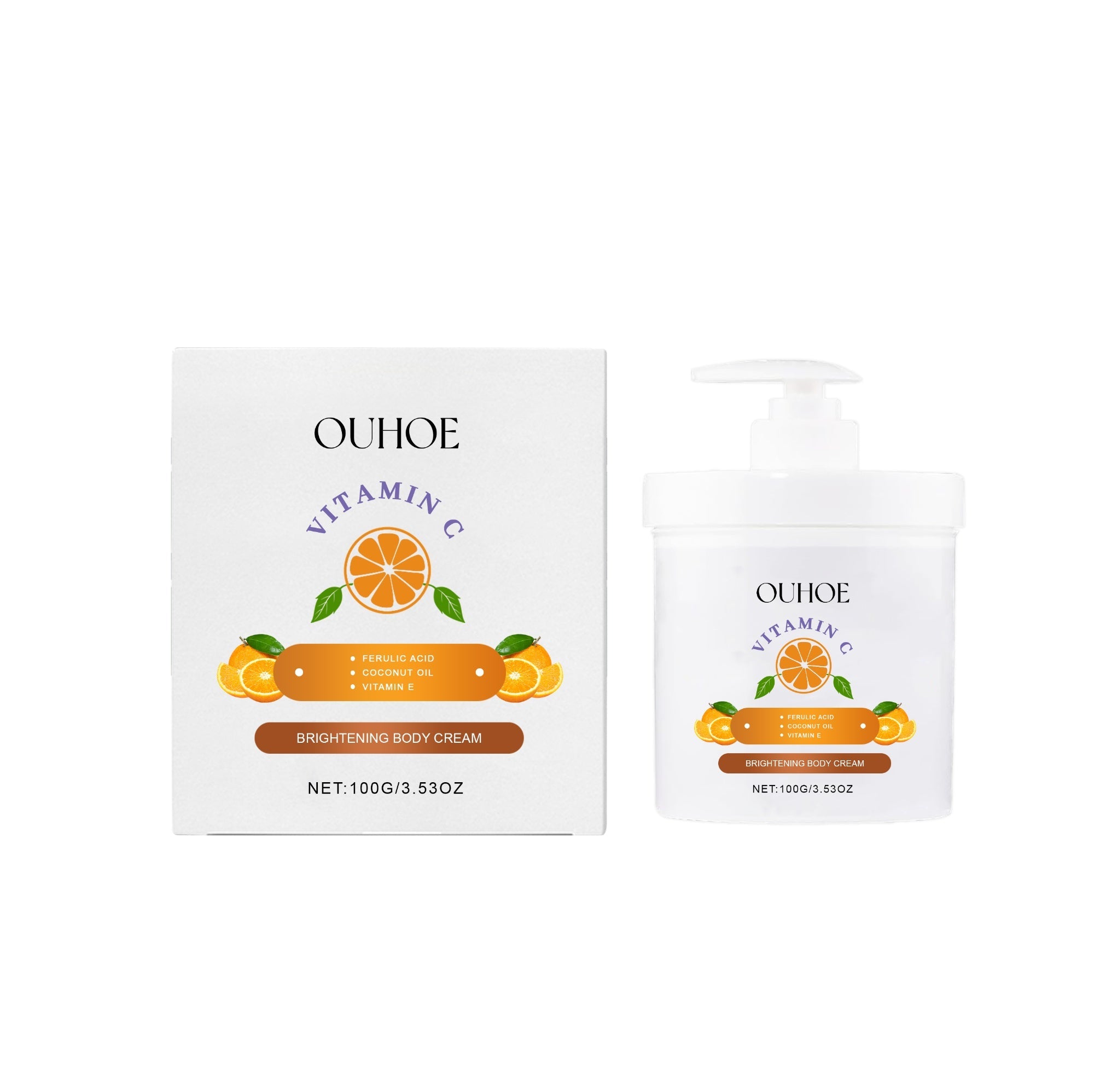 Crema viso Valstrend Vitamin C rassodante e antirughe, confezione con crema idratante e trattamento anti-invecchiamento