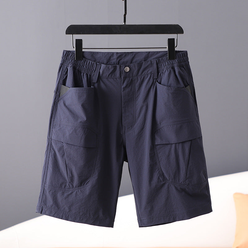 Pantaloncini cargo da uomo estivi Valstrend con grandi tasche, tessuto leggero e comodo per il tempo libero.