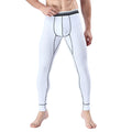Pantaloni lunghi termici da uomo Valstrend, cotone, vita aderente, pantaloni sottili e caldi per inverno, look casual e confortevole