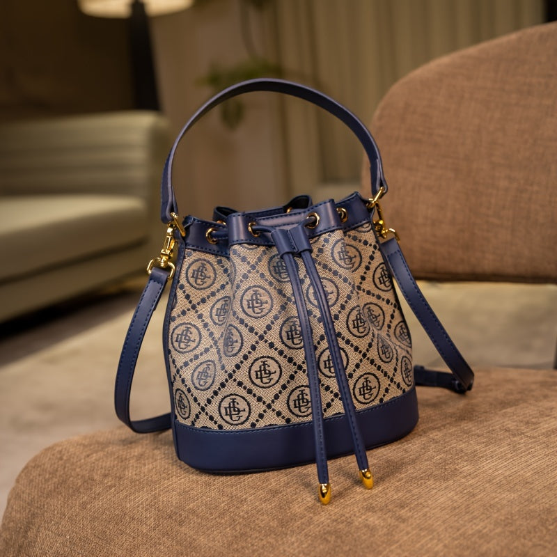 New Heavy Industry Embroidered Bucket Bag, Single Shoulder Bag For Women, Stylish Crossbody Bag, Handbag