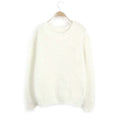 Maglione donna oversize colorato in mohair morbido, stile casual e confortevole, con tonalità pastello, marca Valstrend.