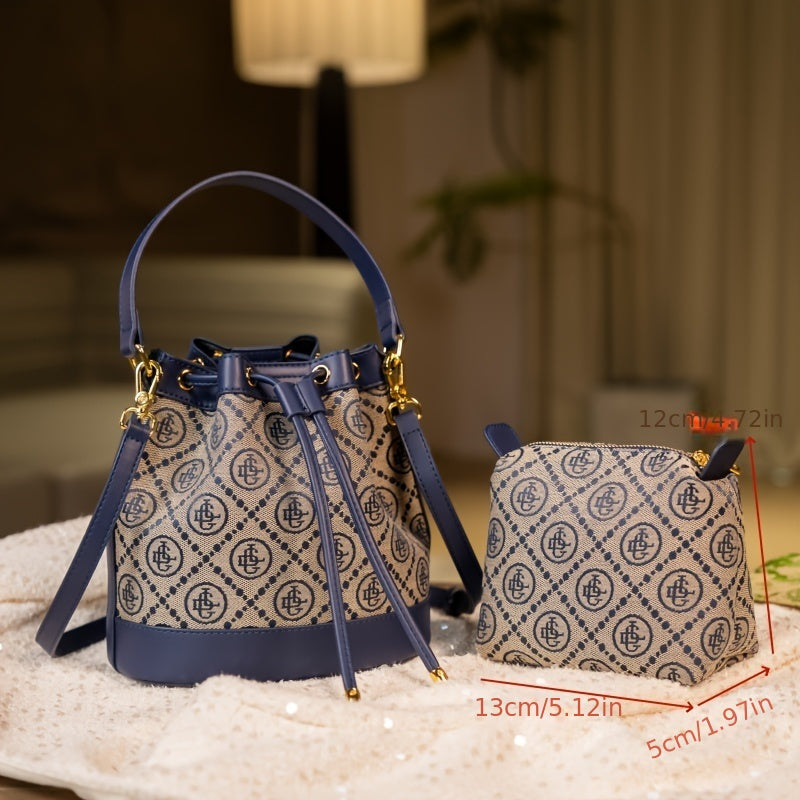 New Heavy Industry Embroidered Bucket Bag, Single Shoulder Bag For Women, Stylish Crossbody Bag, Handbag