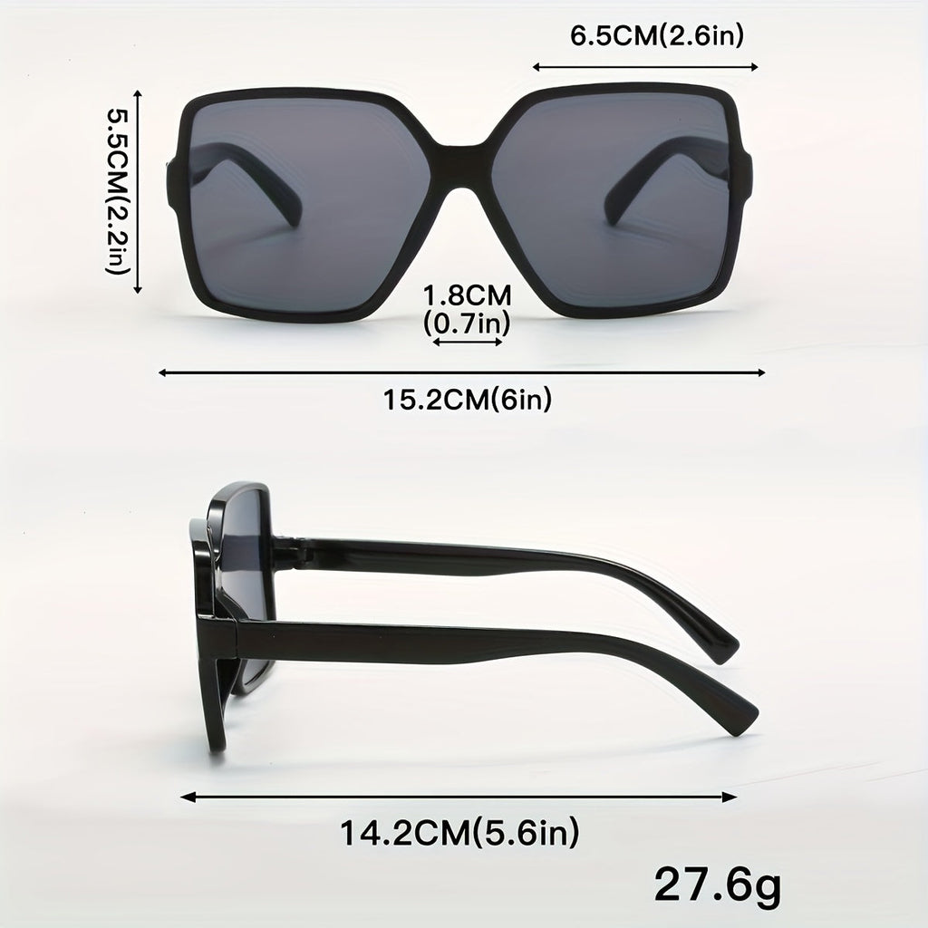 Occhiali da sole oversize Valstrend per donna e uomo, anti-riflesso, ideali per guida, spiaggia e viaggi.