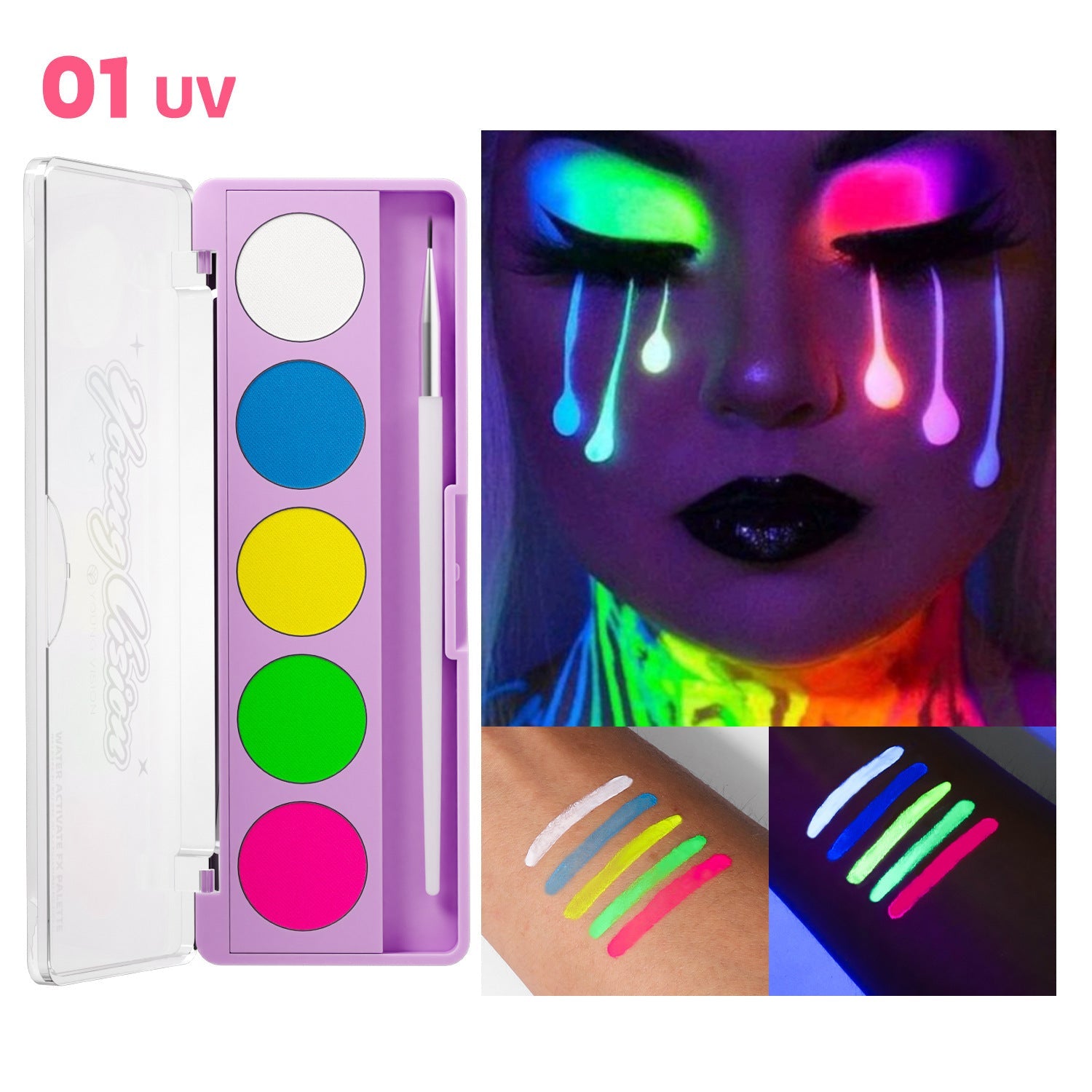 Stage Performance Fluorescent UV Painting Plate
