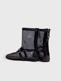 Scarpe da donna Valstrend con cinturino in metallo, zip posteriore, high top e stile ballet, moda e comfort.