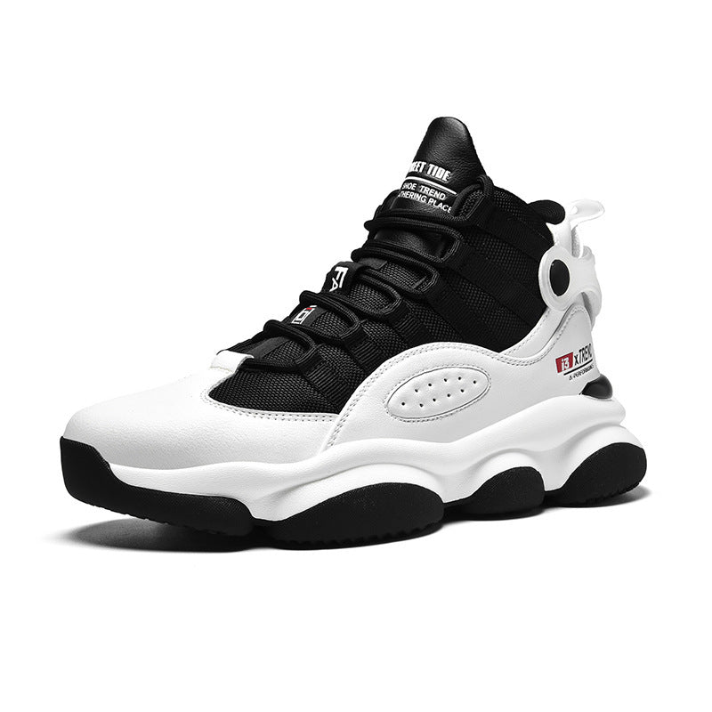 Scarpe da basket alte da uomo Valstrend con ammortizzazione, suola antiscivolo e design sportivo, visibili in primo piano.