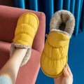 Thick Non-slip Cotton Shoes Women Plus Velvet To Keep Warm With A Pedal