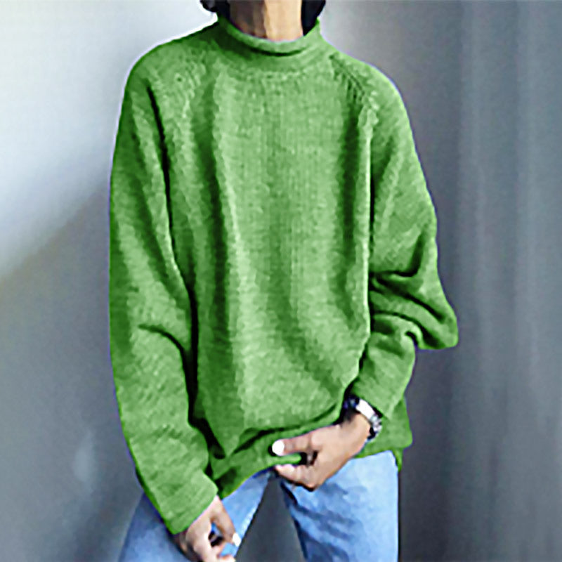 Solid Color Pullover Loose Casual Sweater