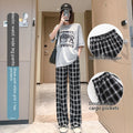 Pantaloni casual estivi da donna Valstrend, larghi, slim e dritti con drappeggio, pantaloni comodi e alla moda per l'estate