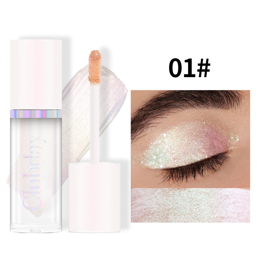 Ombretto liquido monocromatico Valstrend con effetto cangiante e brillante, ideale per trucco artistico e palco, applicato sugli occhi