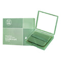 With Powder Puff Mirror Face Oil-absorbing Sheets Green Tea Linen Suede Oil Absorption