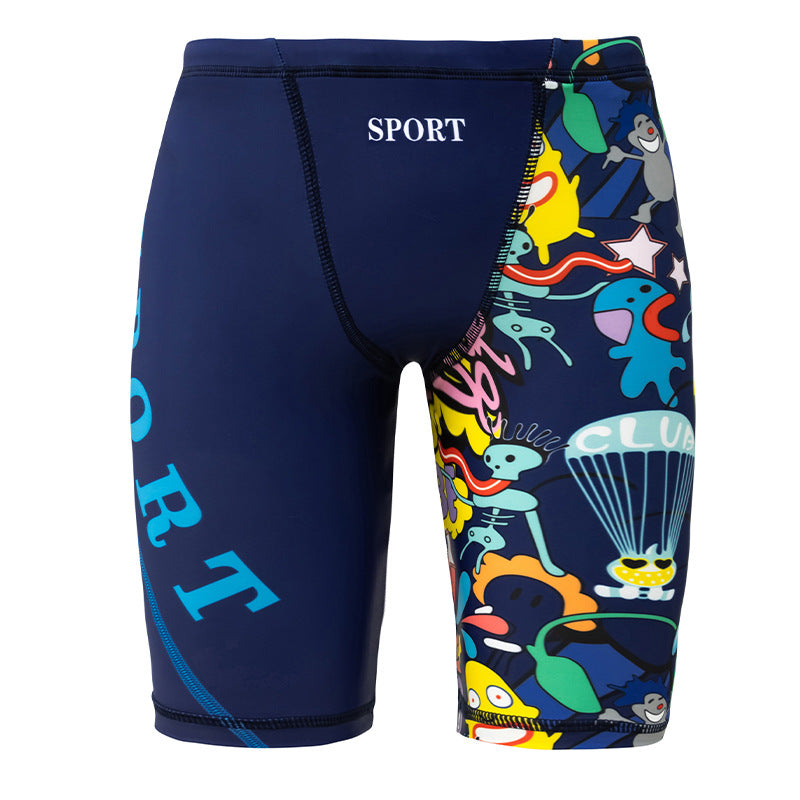 Pantaloncini da nuoto per uomo di taglia grande Valstrend shop, modello a vita bassa con stampa colorata e tasche laterali.