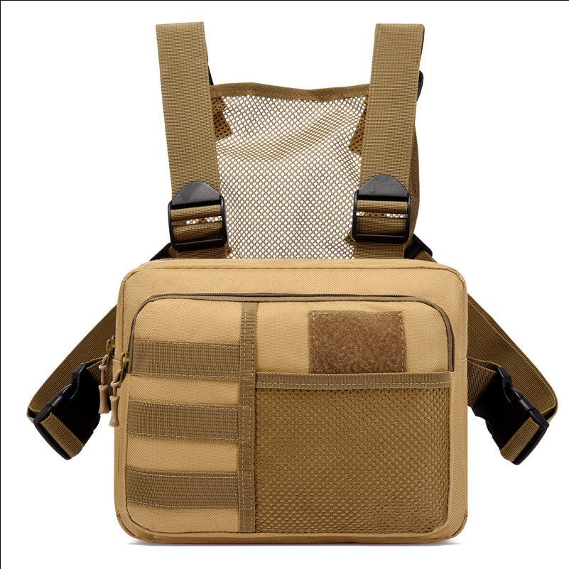 Borsa tattica da uomo Valstrend shop, borsa casual outdoor con tasche multiple e cinturino regolabile, in tessuto resistente